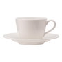 Avet Taza Té Con Plato 6 Unidades Plain White 240 Ml